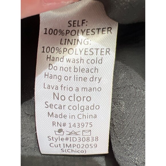 Millibon Lace Mini Dress Size Small 3/4 Sleeve V Neck Black Boho Fairygoth NEW - Picture 6 of 7